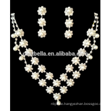 Großhandel Braut Hochzeit Schmuck Sets Braut Schmuck Halskette Ohrring Schmuck Rhinestone